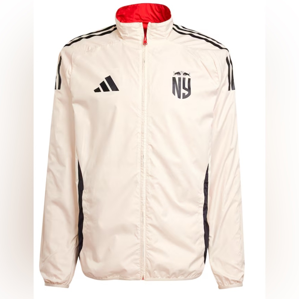 Adidas Mens New York Red Bulls Reversible Anthem Jacket - Picture 3 of 6